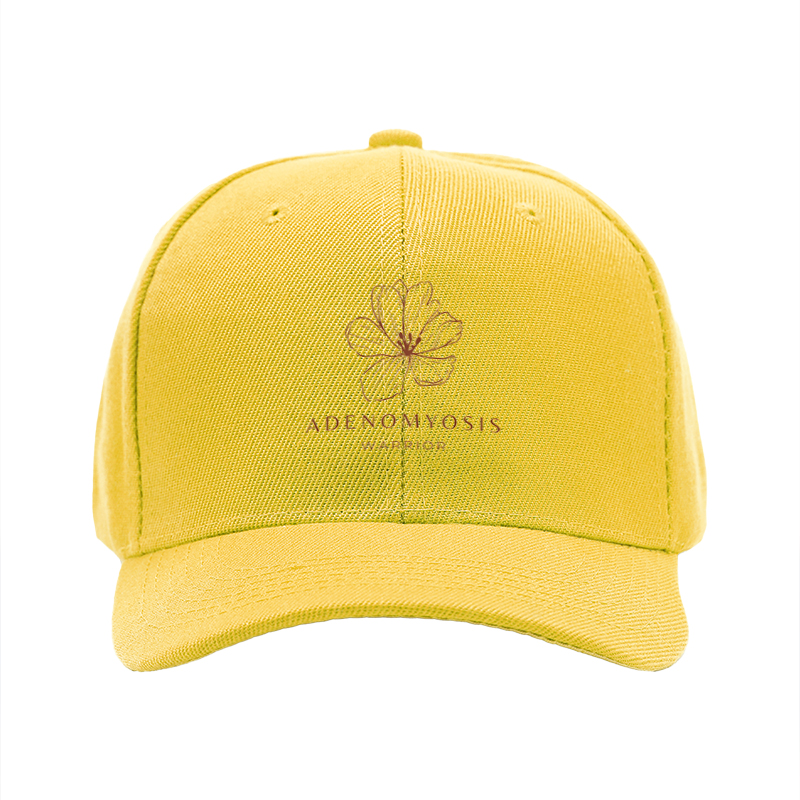 1pc New Baseball Cap with Adenomyosis Warrior Floral Print Unisex Adjustable Hat for Outdoor Activities and Daily Wear Suitable for Adults