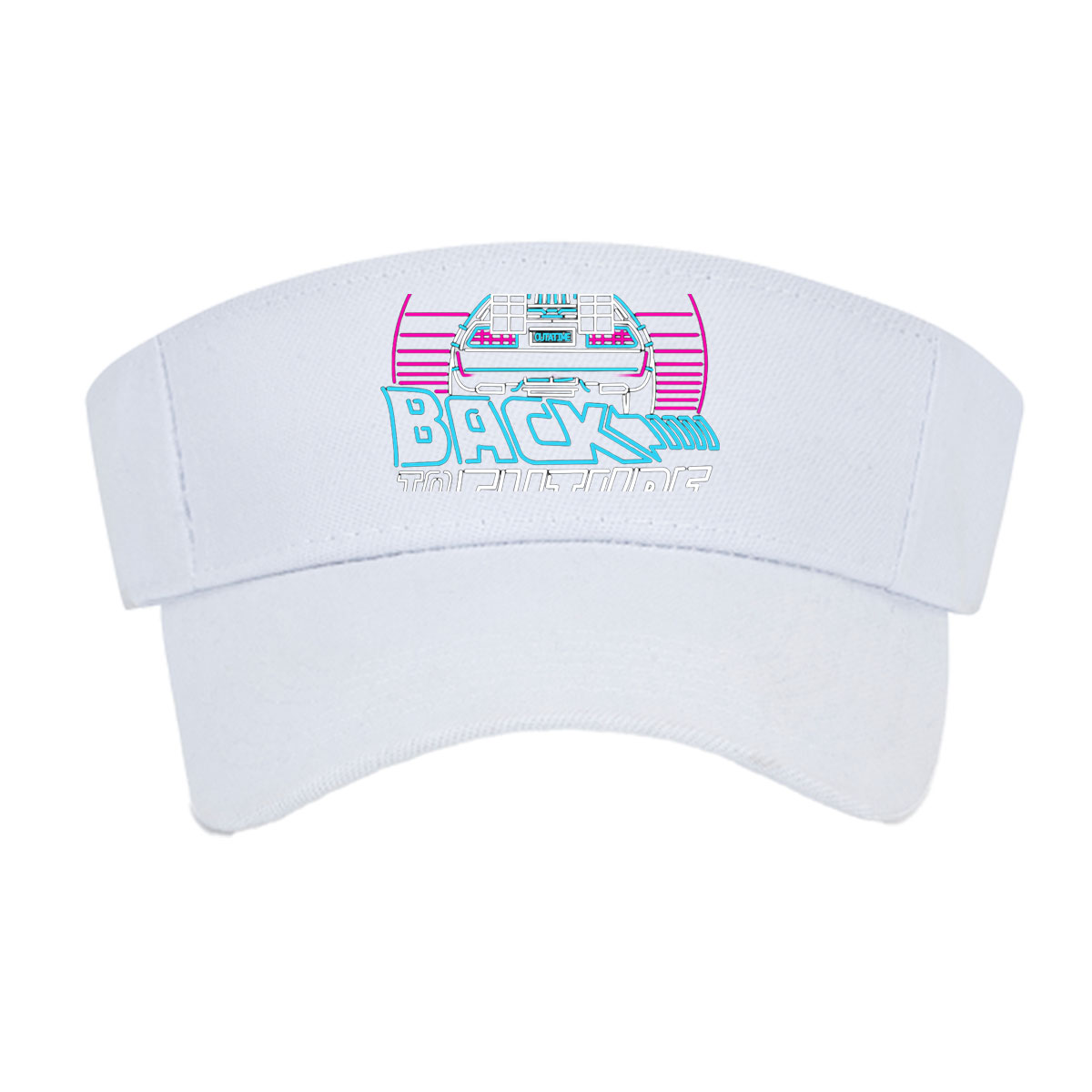 Back to the Future 1985 - Marty McFly, Doc Brown, DeLorean Time Machine -  Visor cap
