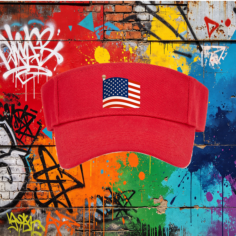 Unisex Classic Mesh Back Hat with American Flag Print - Lightweight Breathable Sun Protection Cap for Outdoor Activities, Ideal for Adults Seeking Patriotic Style and Comfort During Sports, Beach, Camping, or Casual Wear