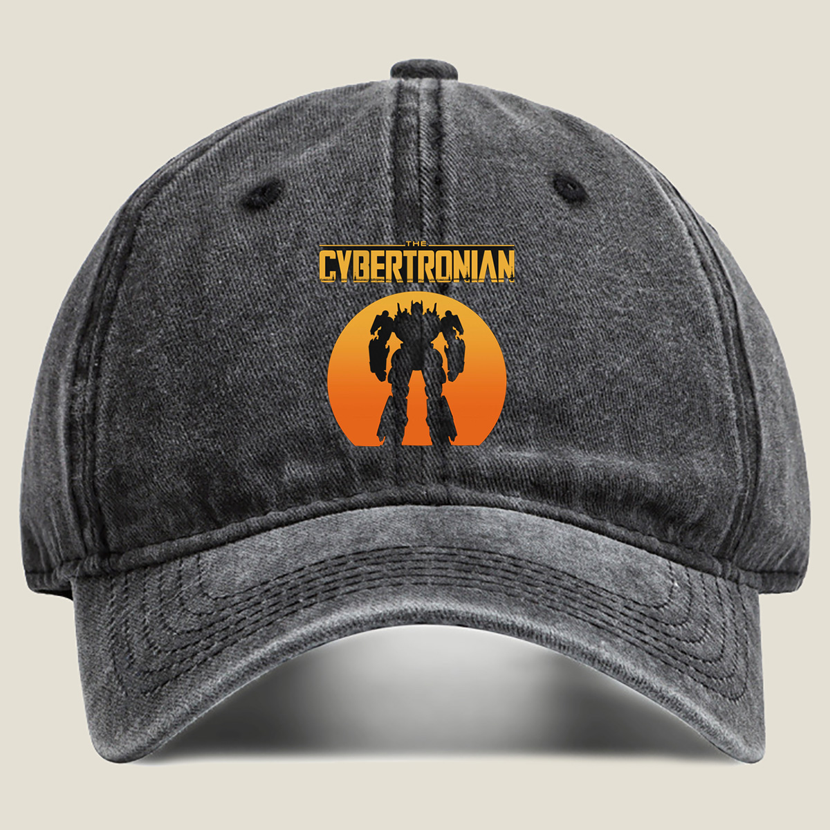 The Cybertronian: Optimus Prime Silhouette - Washed Denim - Baseball Cap