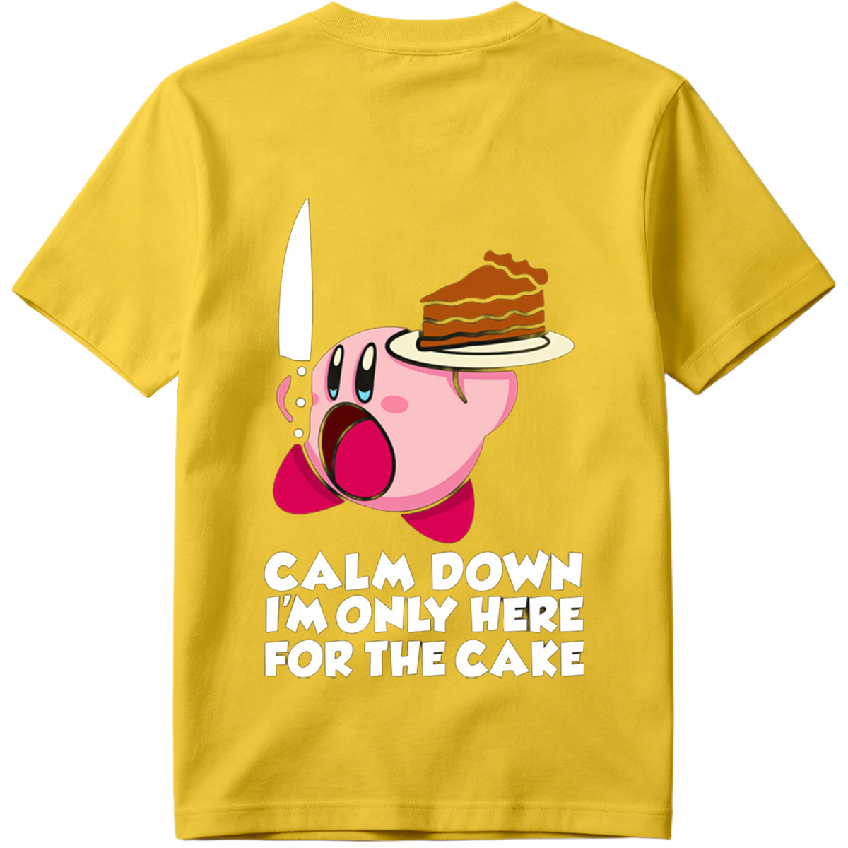 Kirby Cake Knife Humor - Tee