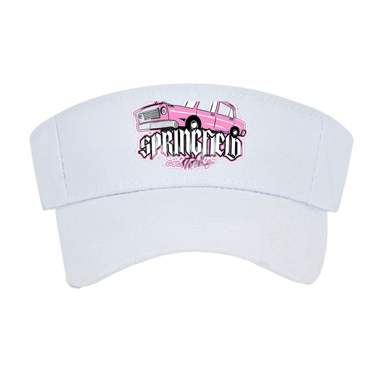 Springfield Customs Pink Car Logo -  Visor cap