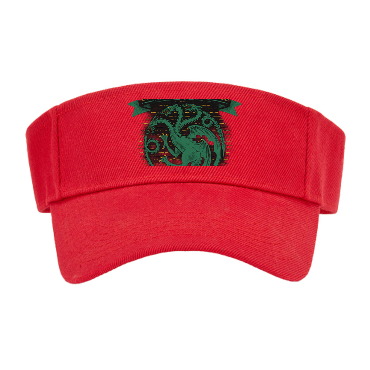 House Targaryen: Three-Headed Dragon, Fire and Blood, Team Green -  Visor cap