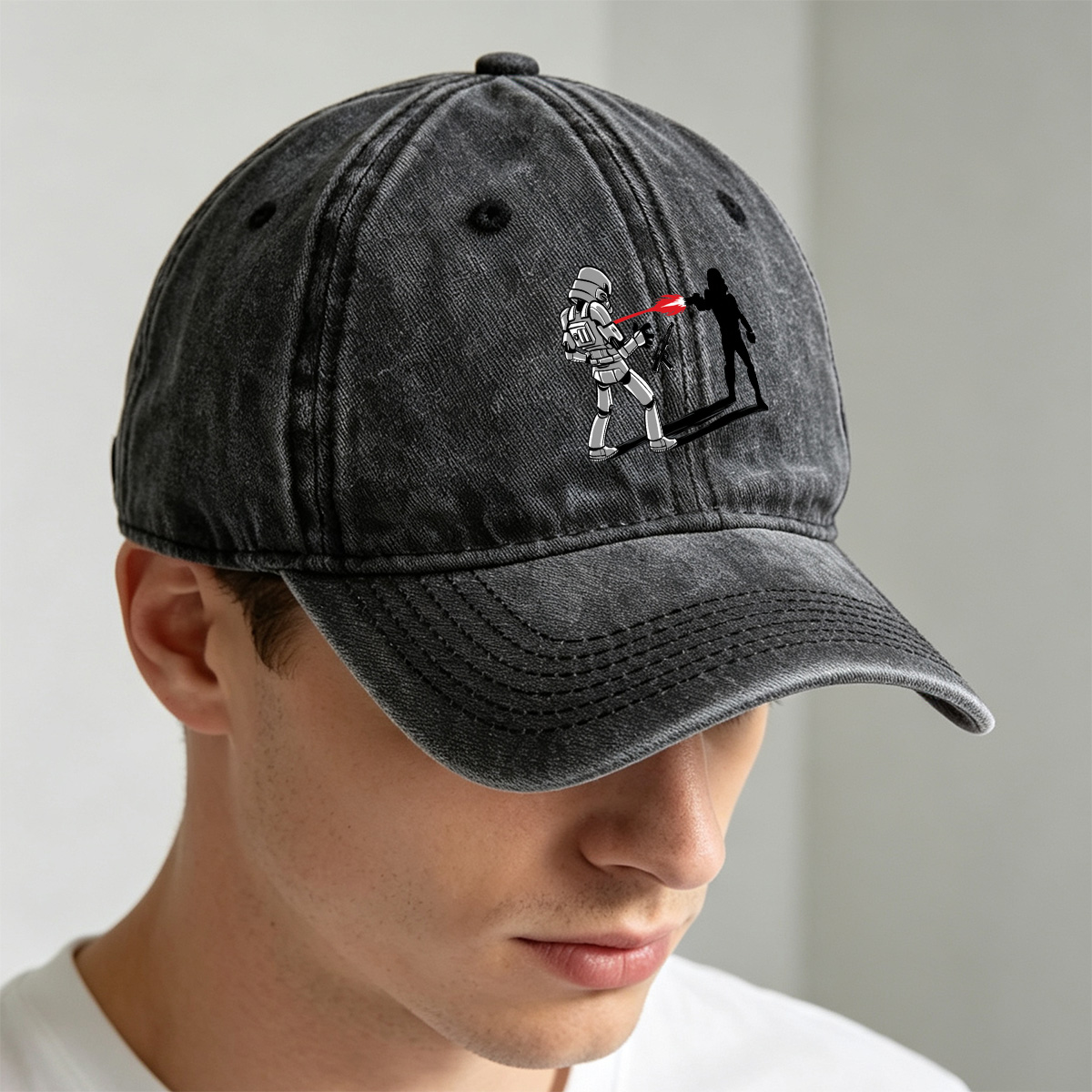 Star Wars: Stormtrooper vs. Dark Figure - Washed Denim - Baseball Cap