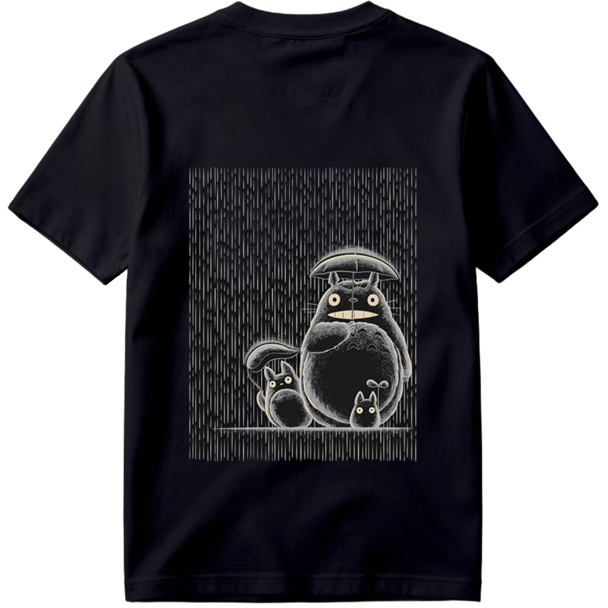 Totoro and Friends in the Rain - Tee