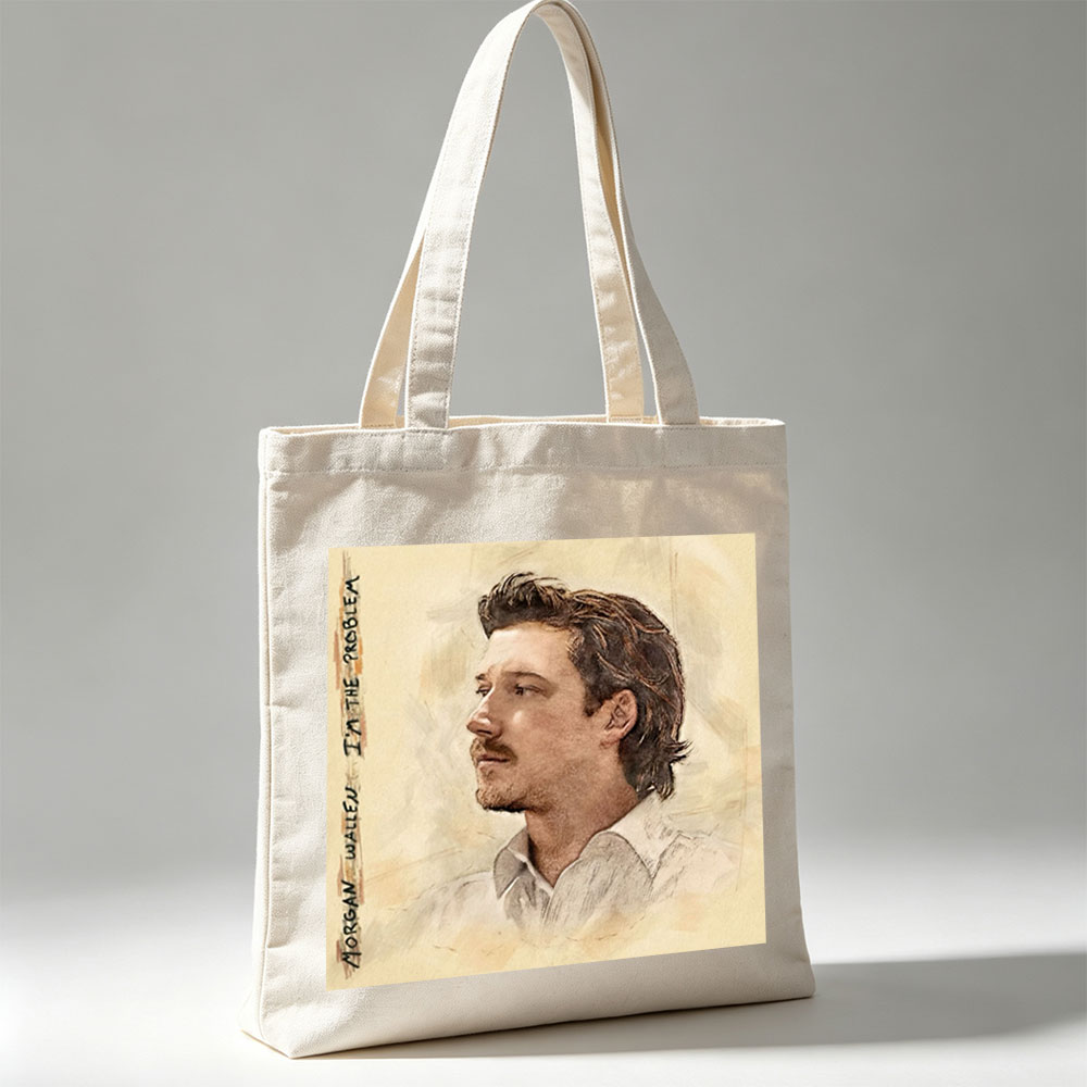 Morgan Wallen I'm the Problem Album Cover Art Portrait - Canvas tote bags