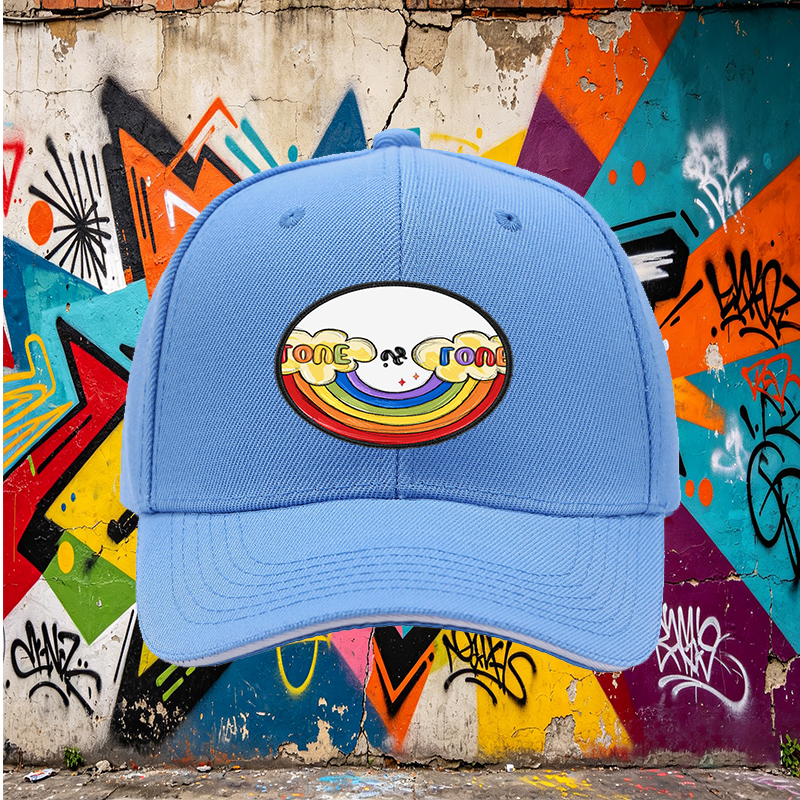 Unisex Classic Sandwich Hat with Rainbow Love is Love Patch Design | Lightweight Sun Protection Cap for Outdoor Activities, Beach, and Pride Events | Perfect for Adults Seeking Inclusive Fashion and Comfortable Wear