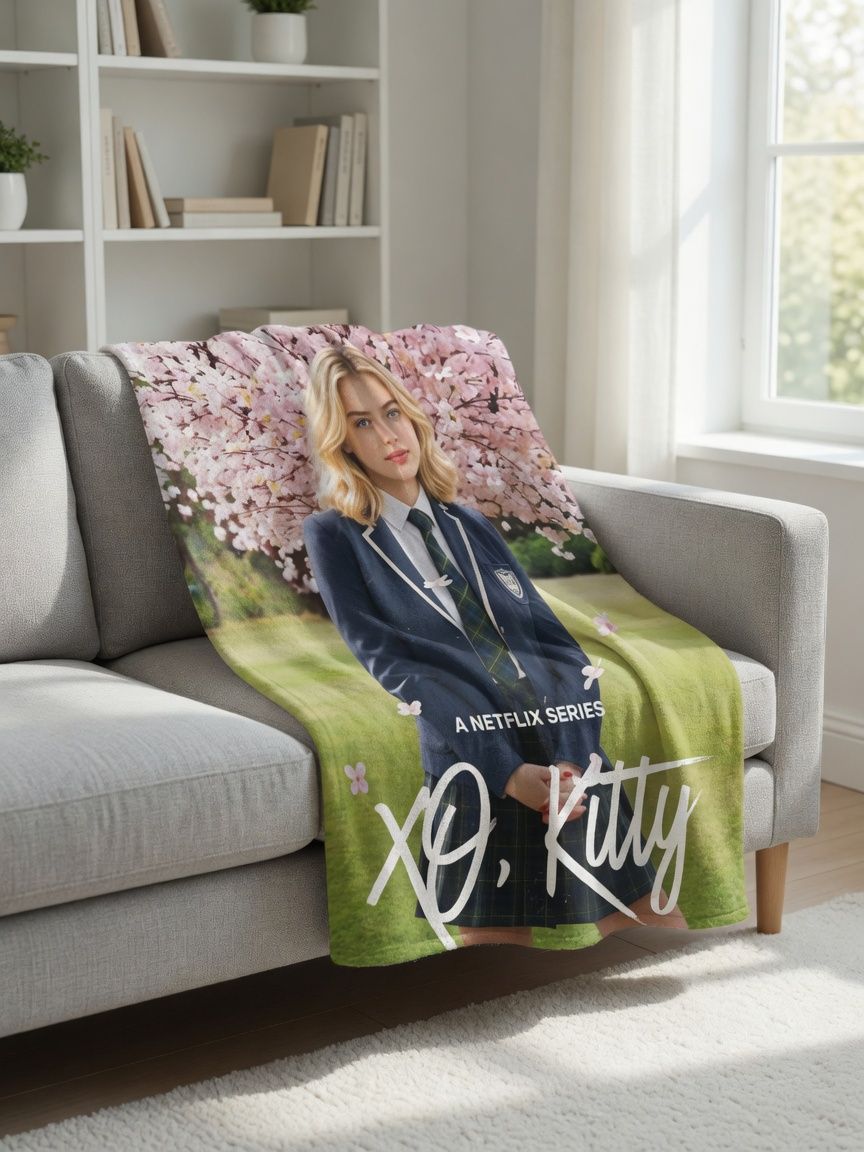 Custom Photo Blanket Personalized Portrait Flannel Throw Ultra Soft Velvet Fleece Cover Ideal Personalized Cozy Gift