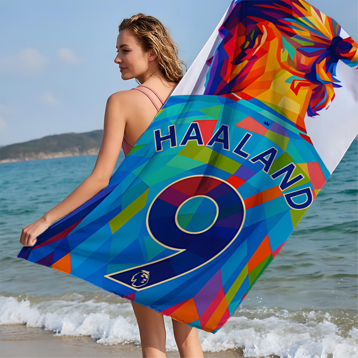 Haaland 9 - Manchester City Football Player - Beach towels