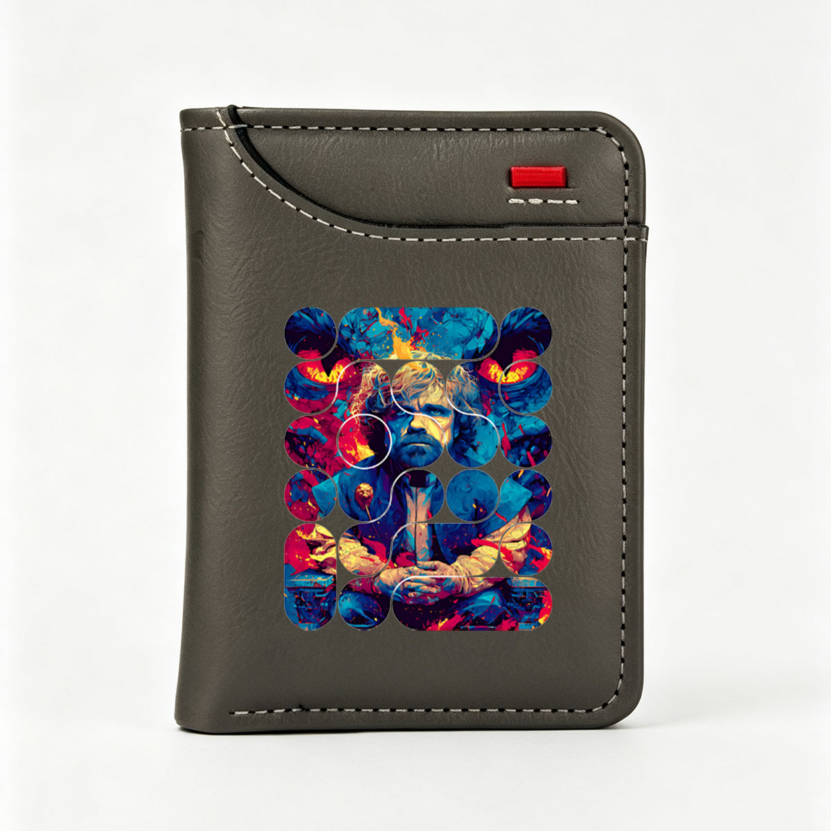 Game of Thrones: Tyrion Lannister in a Vibrant, Abstract Portrait - Vertical Style Wallet