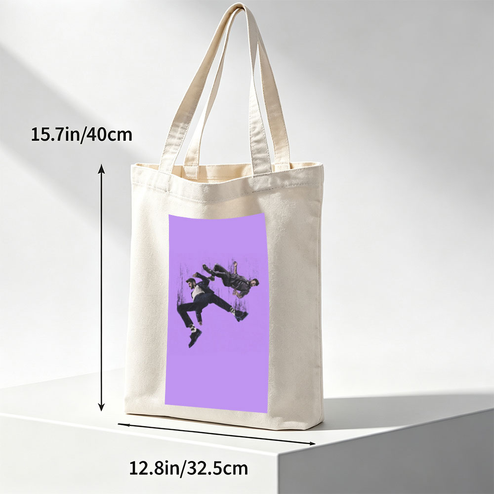 The Weeknd Falling Through Space in Purple Void - Canvas tote bags