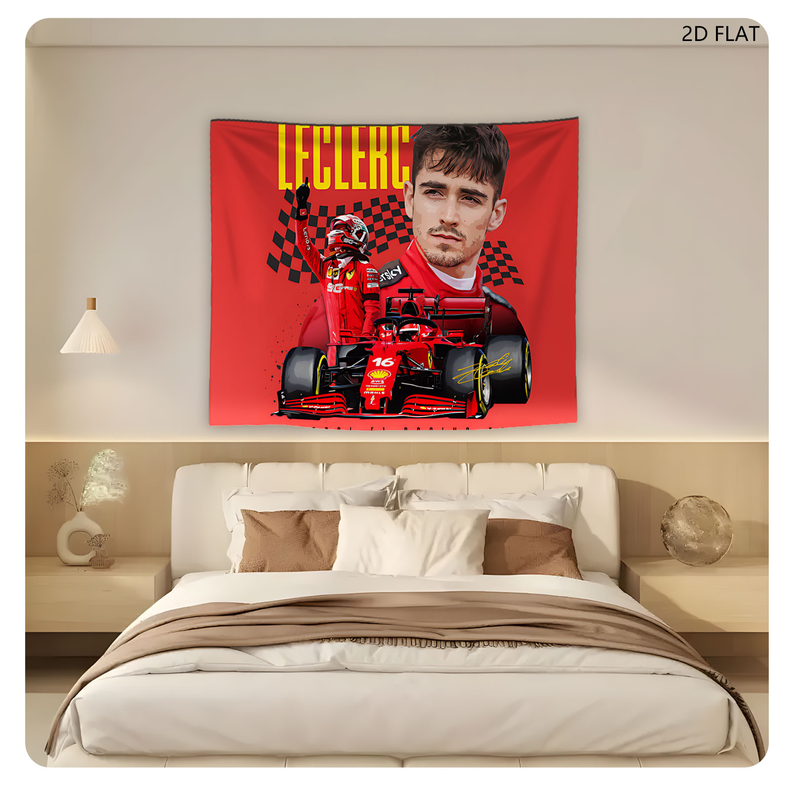 Charles Leclerc Ferrari F1 Racing Team - Tapestry