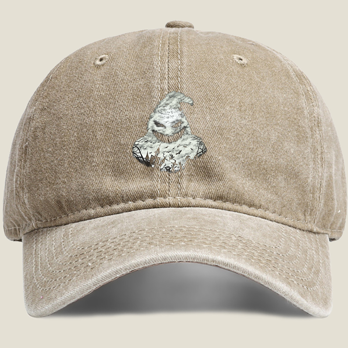 The Nightmare Before Christmas: Jack Skellington and Zero - Washed Denim - Baseball Cap