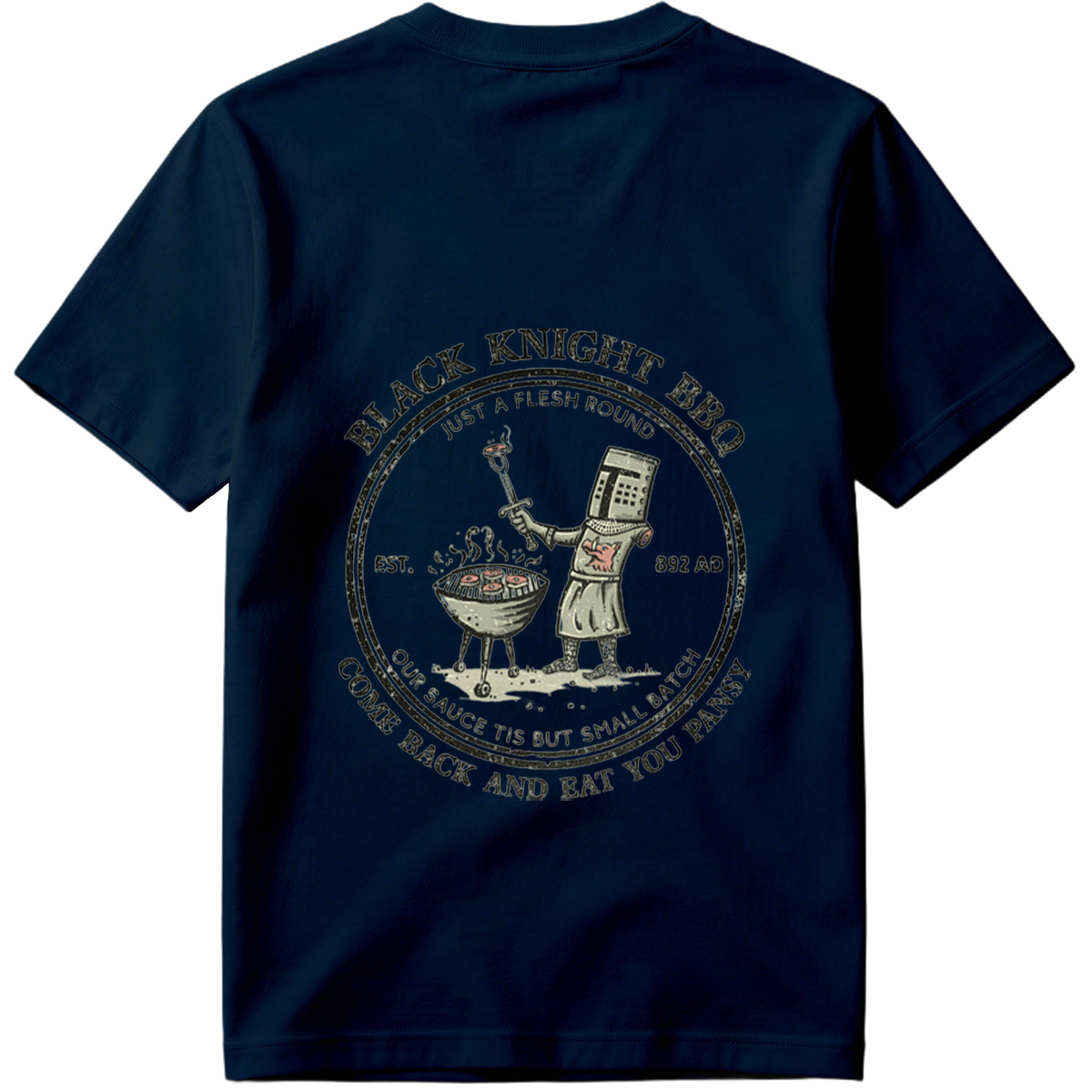Black Knight BBQ: Just a Flesh Round - Tee