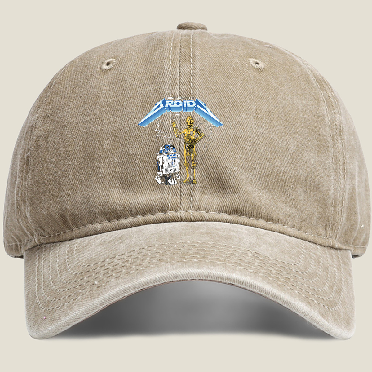 Star Wars: R2-D2 and C-3PO – Don't Forget the Droid - Washed Denim - Baseball Cap