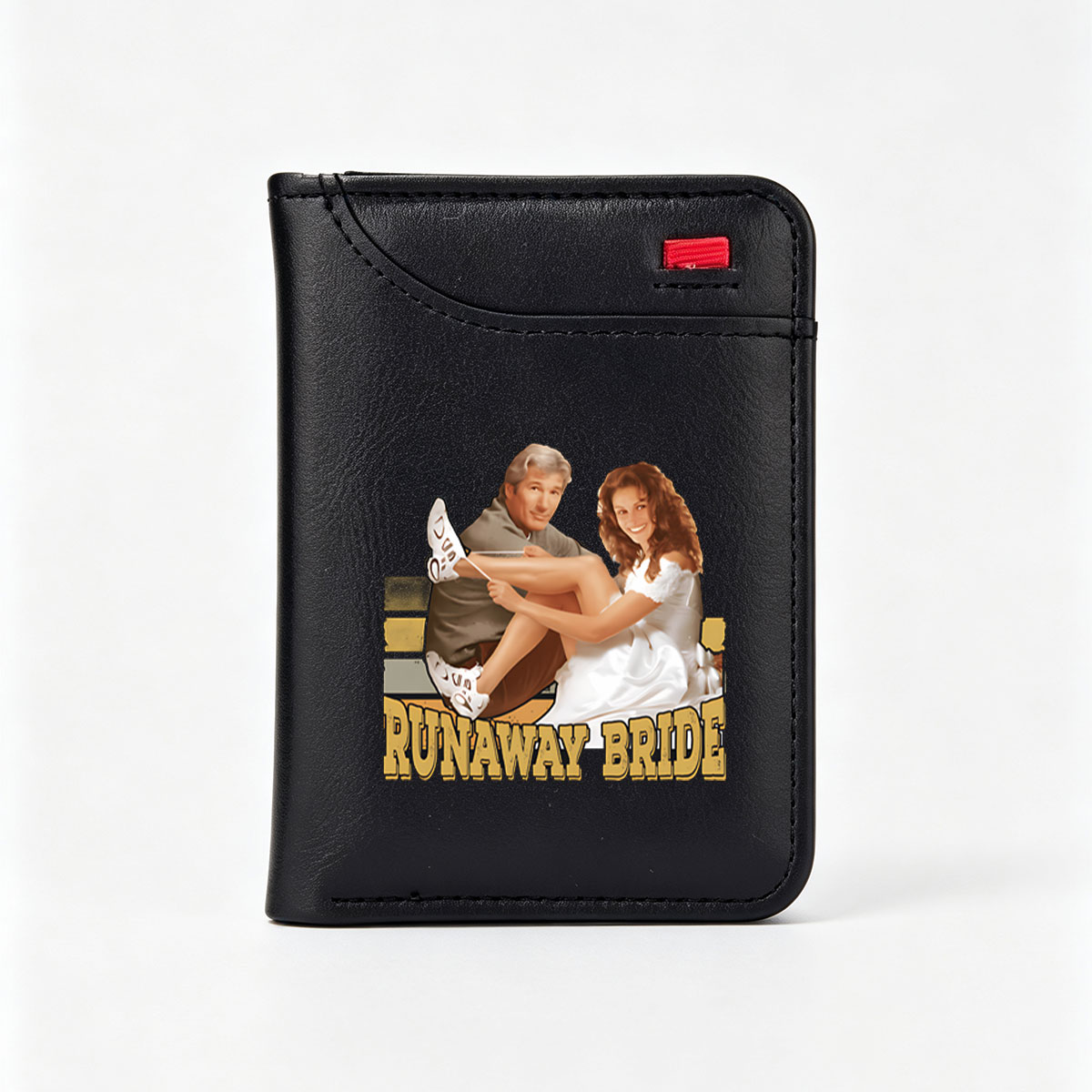 Runaway Bride: Richard Gere and Julia Roberts in Romantic Comedy Classic - Vertical Style Wallet