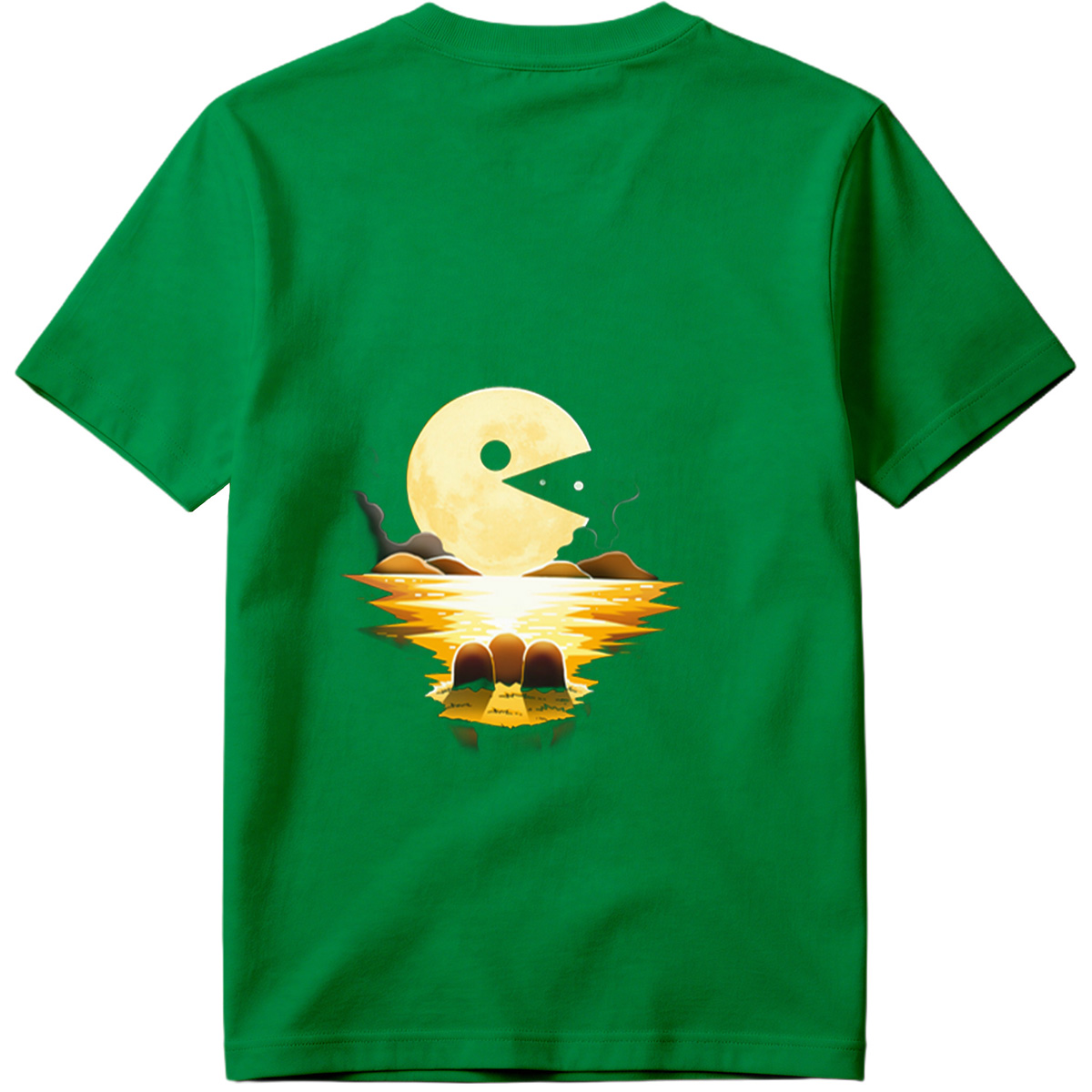 Pac-Man Moon Reflection - Tee