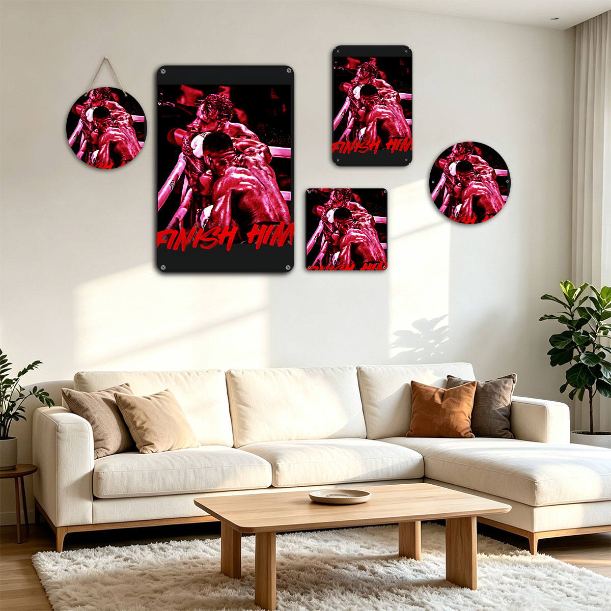 Finish Him: Boxing Match Intensity - painting