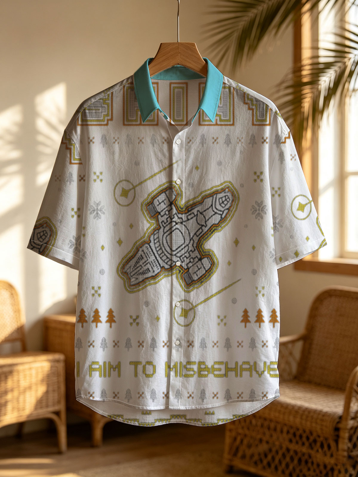 Shiny: Aim to Misbehave - X-Wing Starfighter Holiday Design -  Shirt