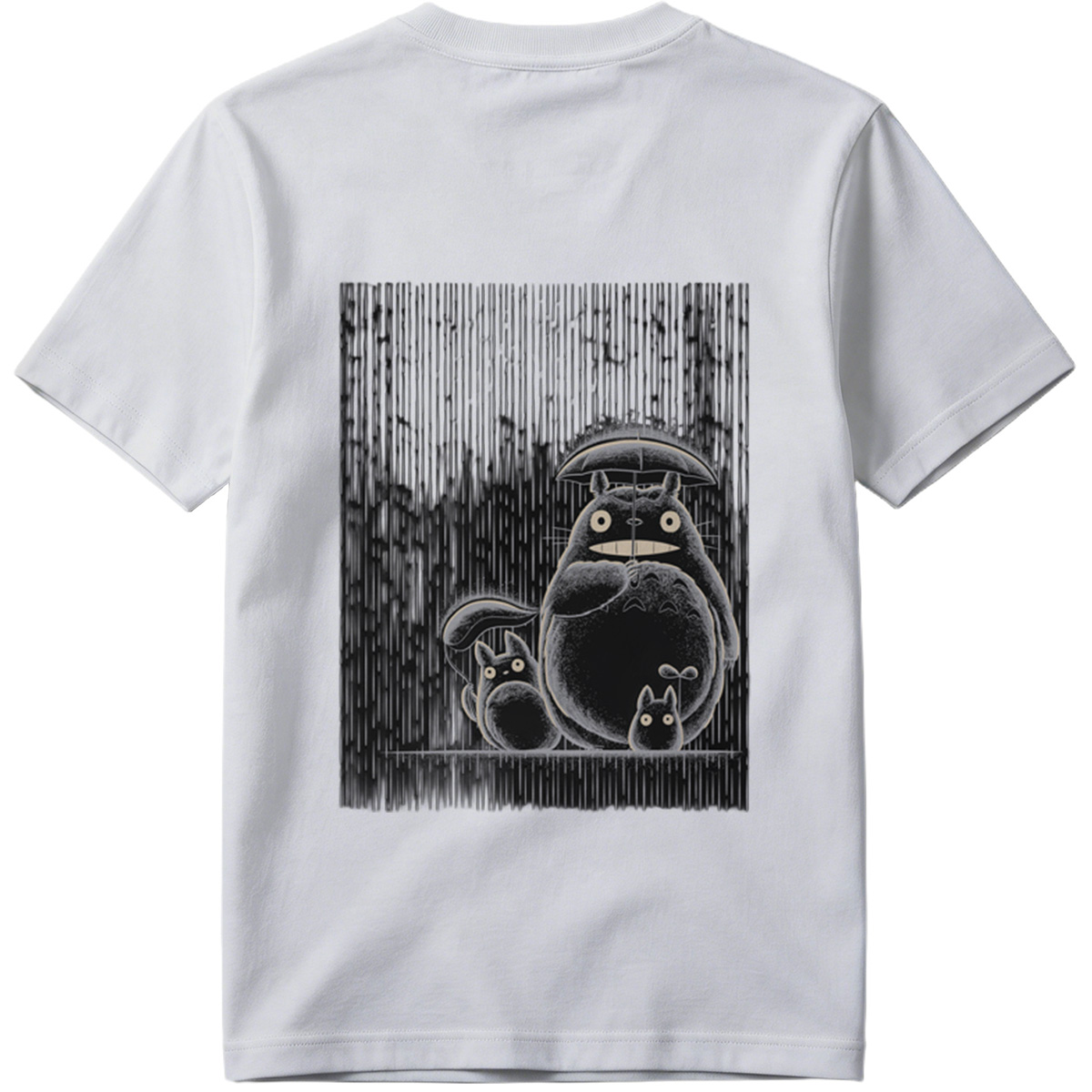 Totoro and Friends in the Rain - Tee