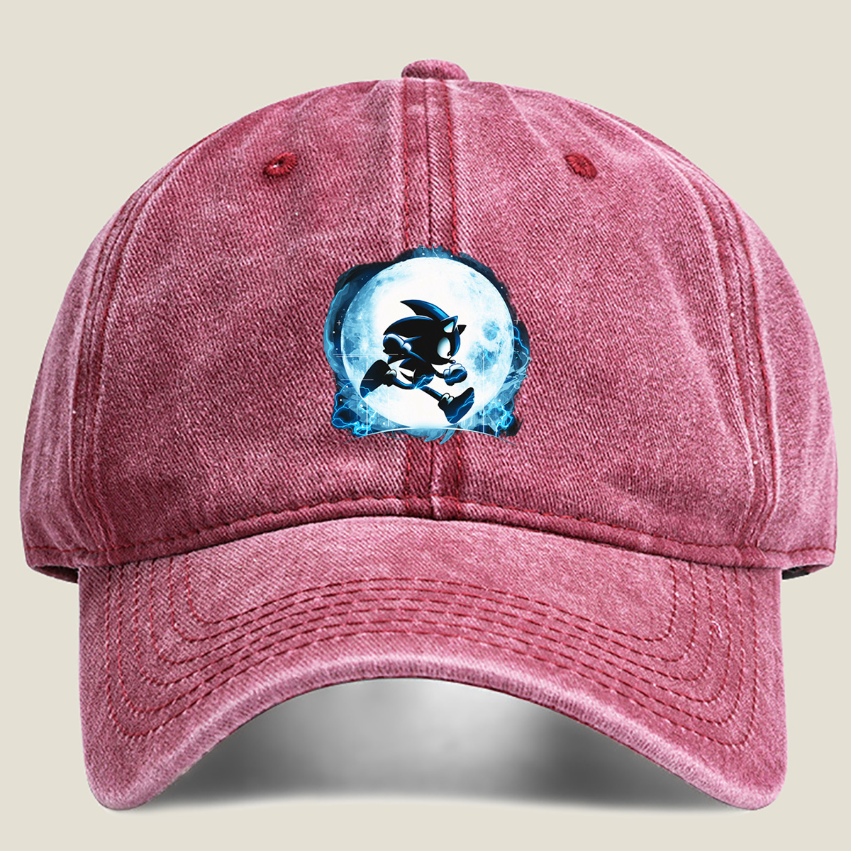 Sonic the Hedgehog: Shadow in Moonlight - Washed Denim - Baseball Cap