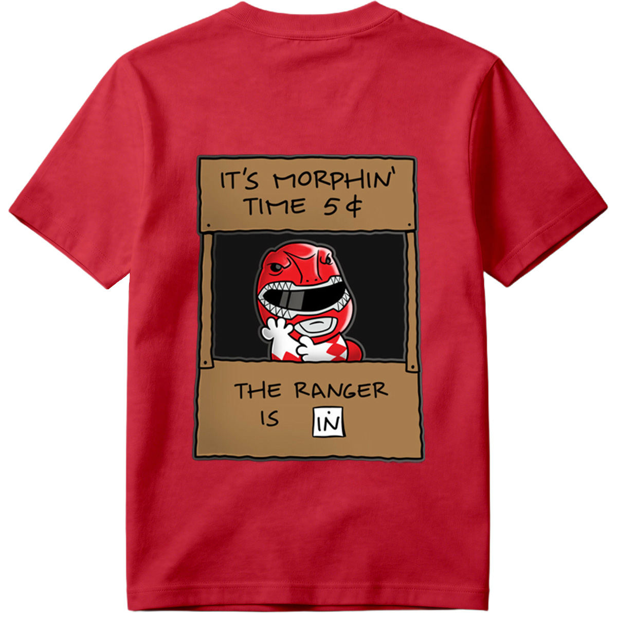 Red Ranger Morphin Time Booth - Tee