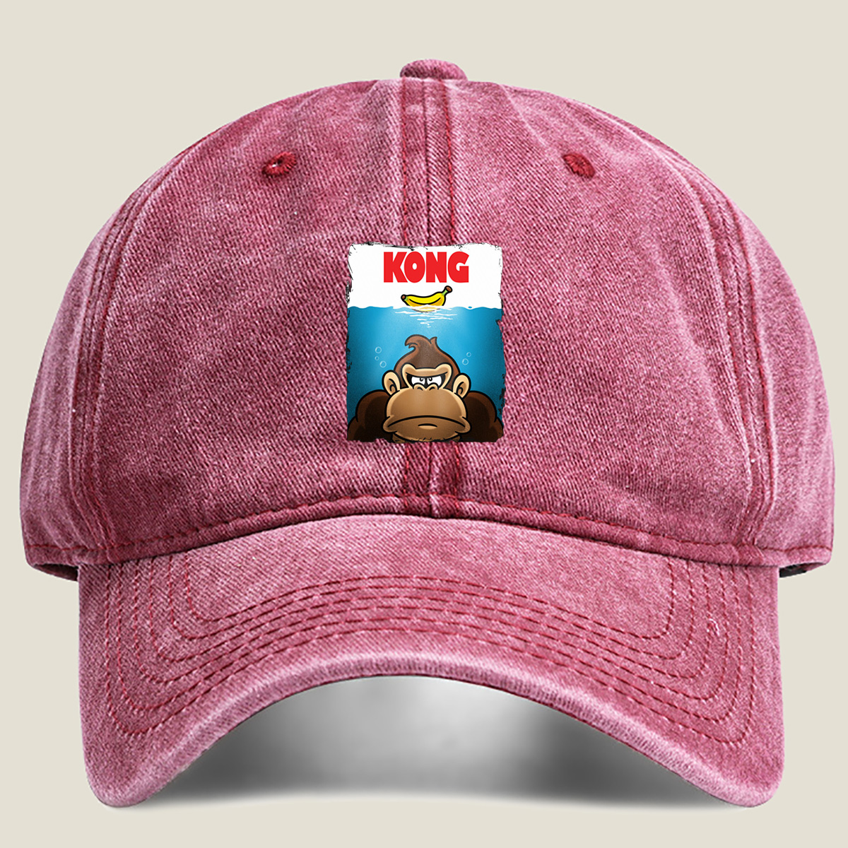 Kong and the Banana: Underwater Adventure - Washed Denim - Baseball Cap