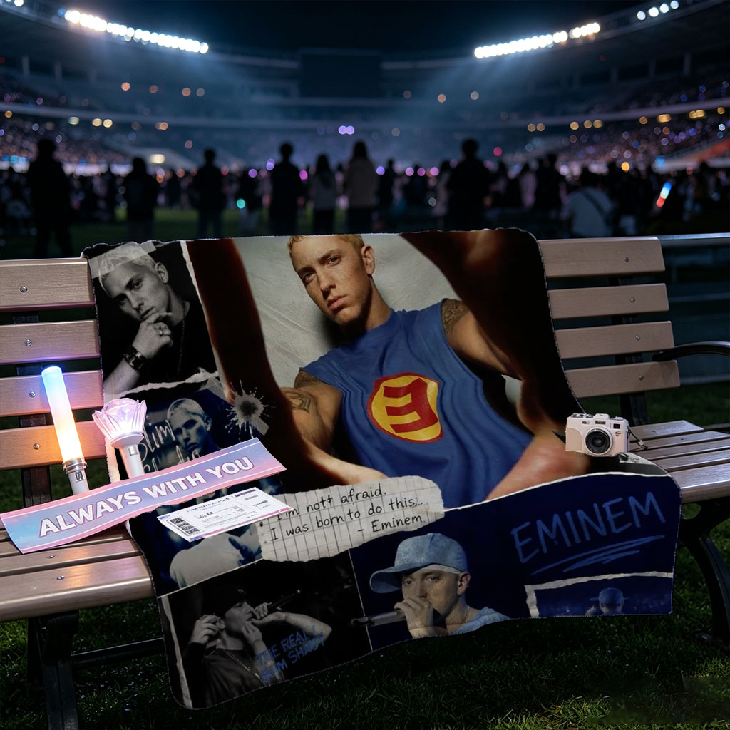 Eminem Collage - Iconic Moments and Quotes from the Rap Legend - Blankets