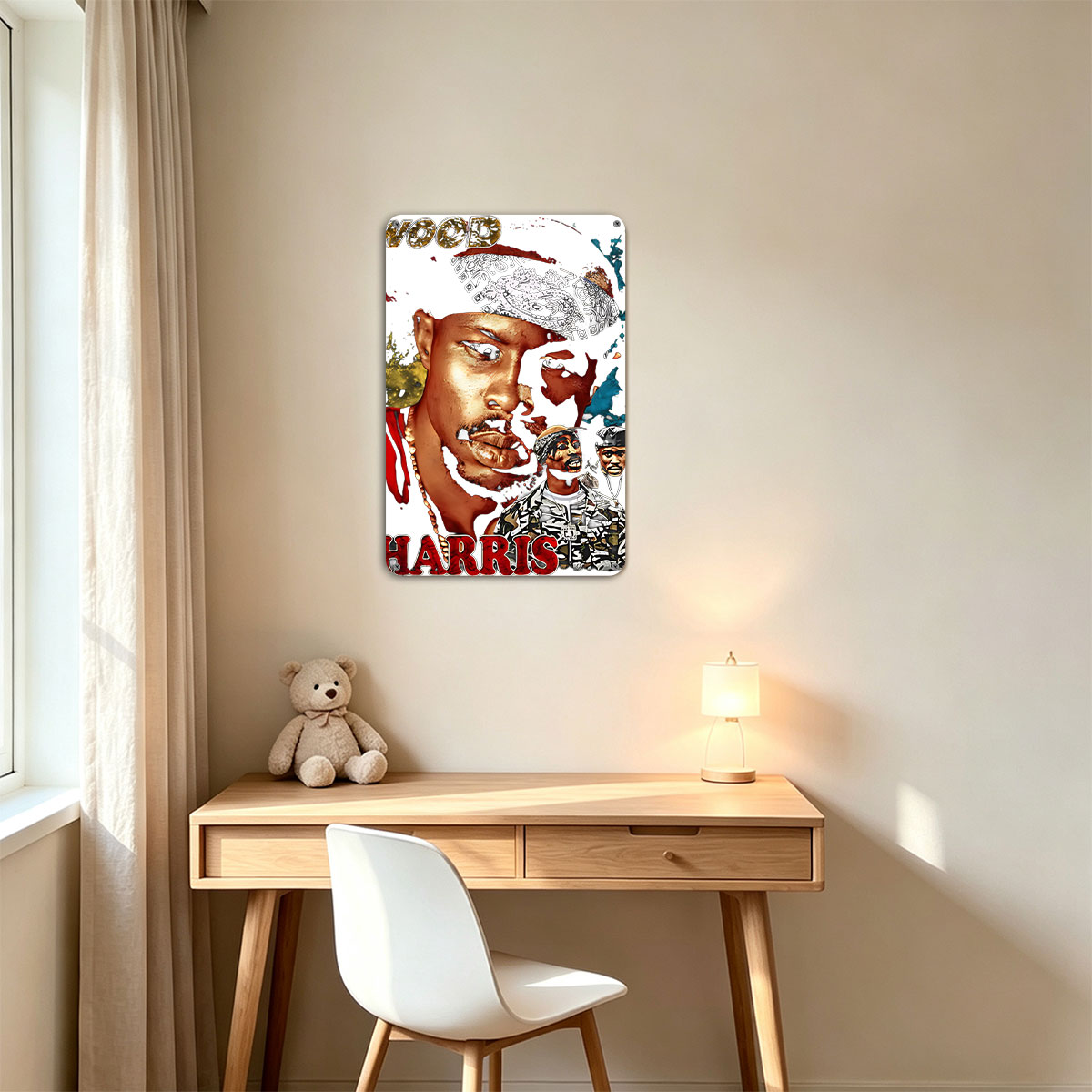 Wood Harris: Urban Icon with Bandana and Camo Style - painting