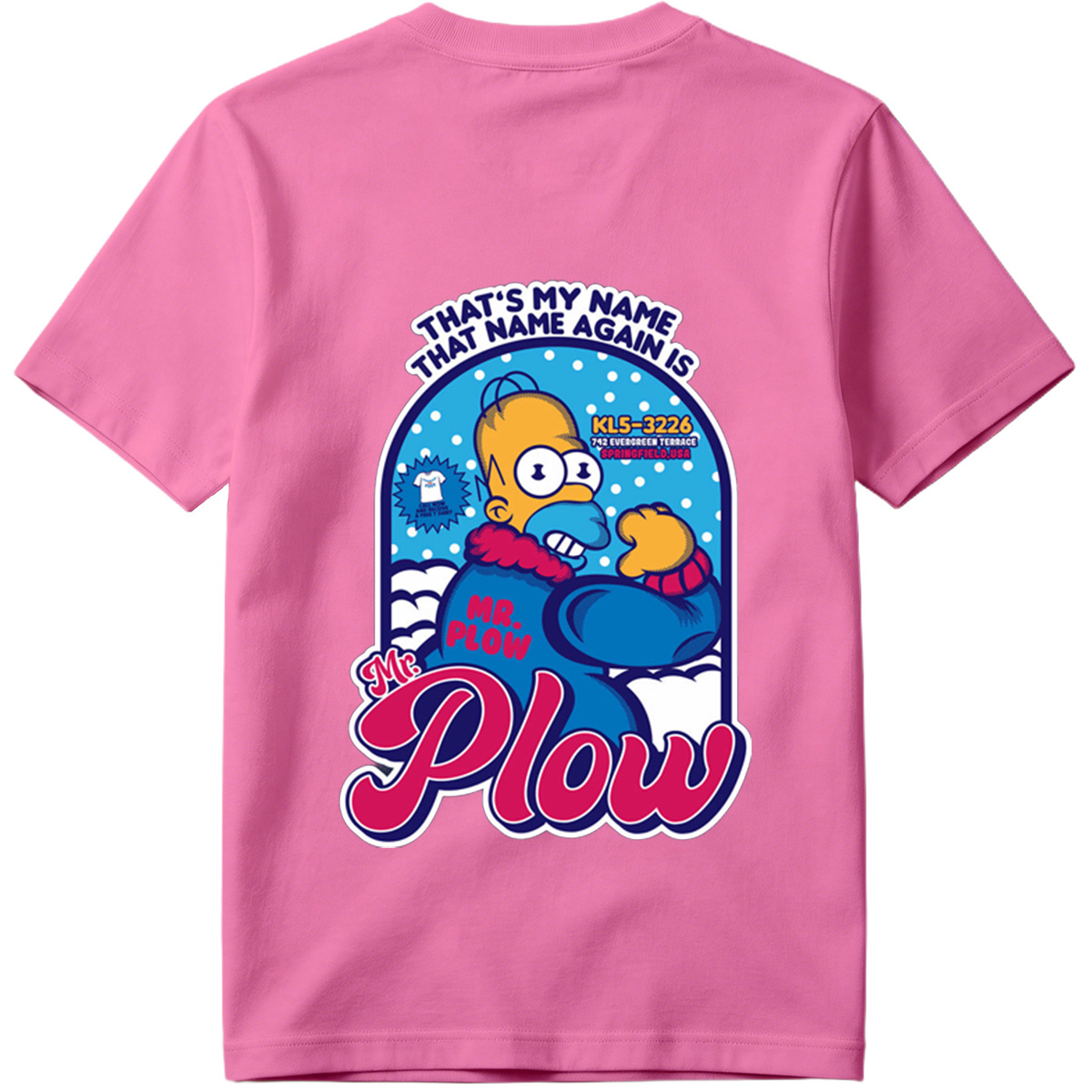 Homer Simpson Mr. Plow Springfield USA - Tee