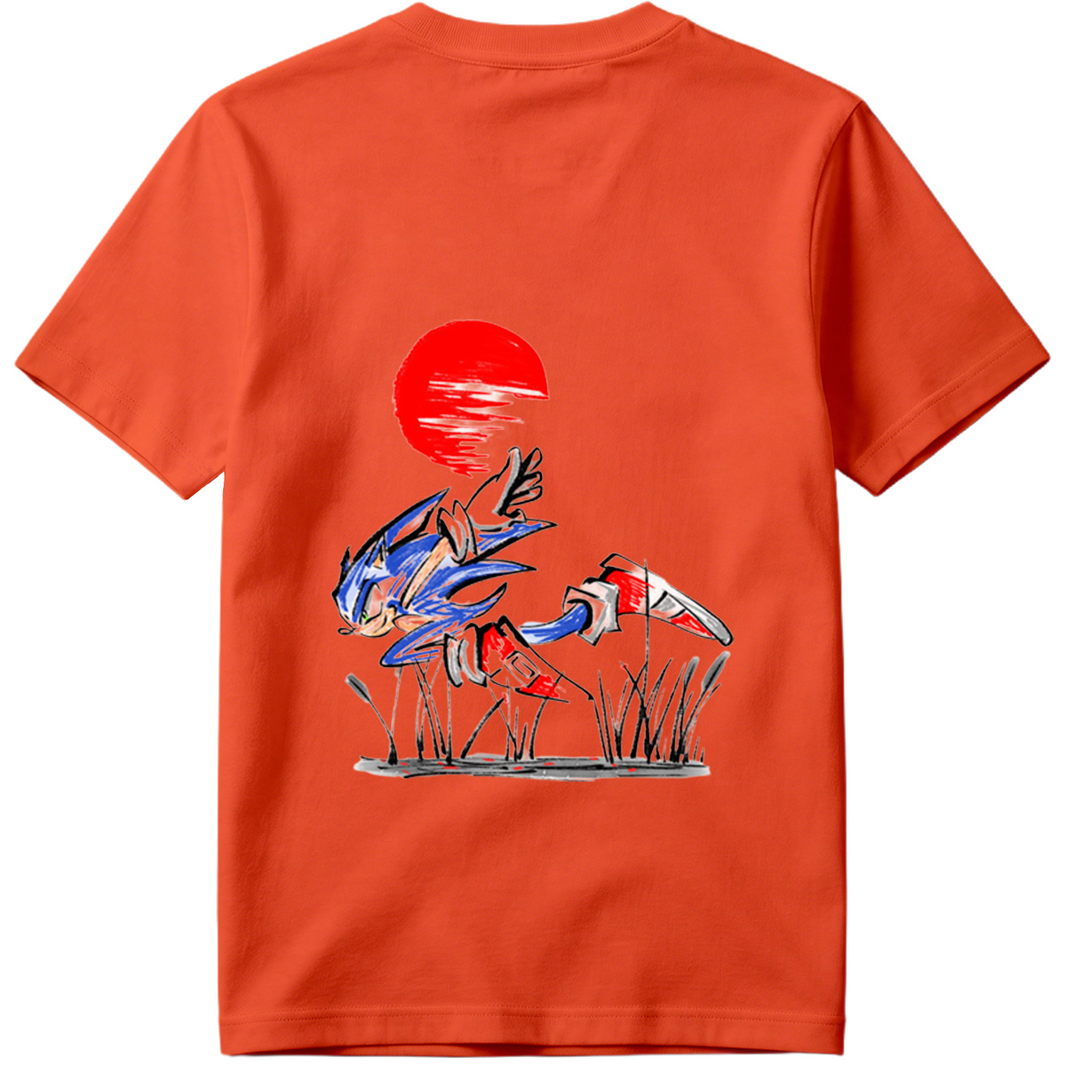 Sonic the Hedgehog Running at Sunset - Tee