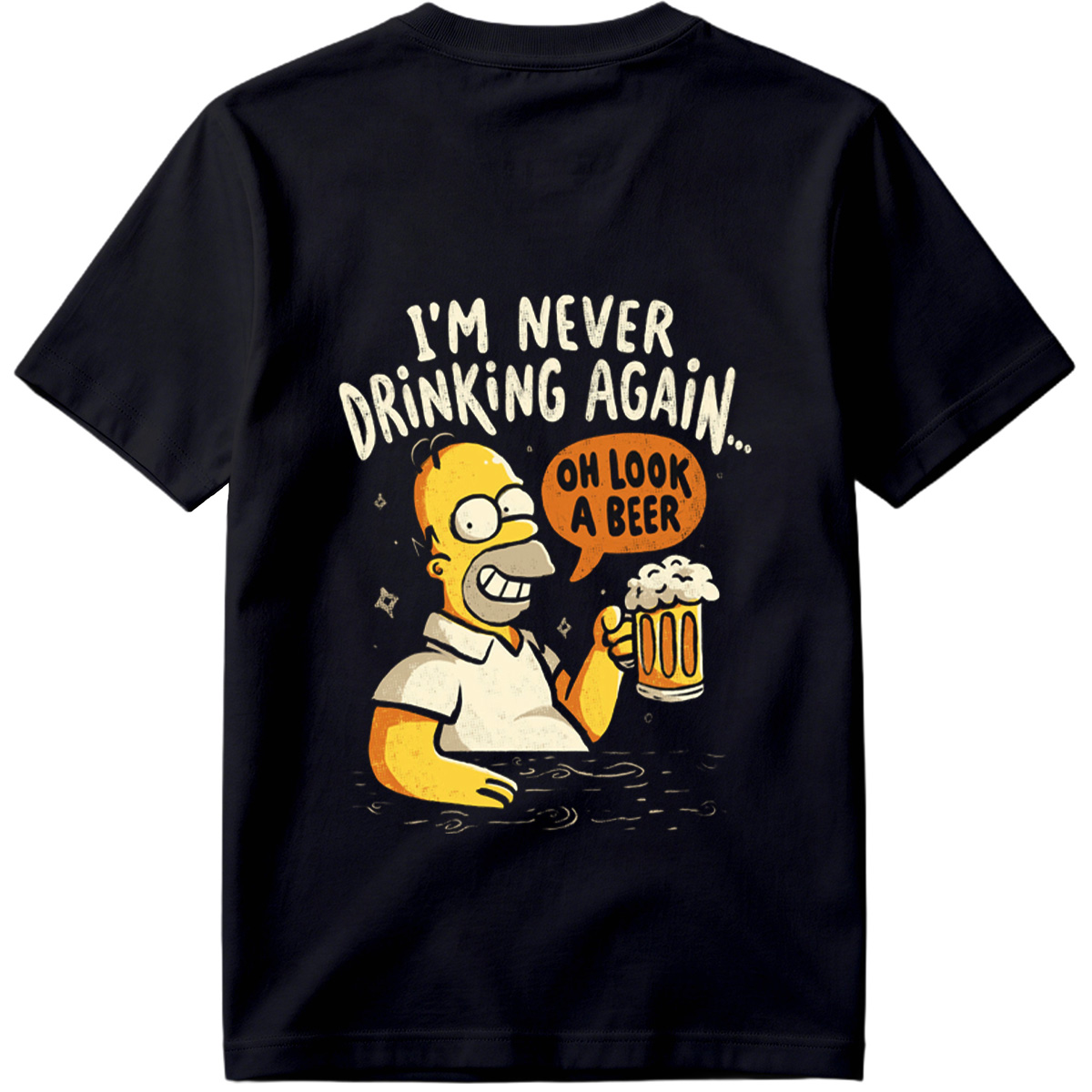 Homer Simpson I'm Never Drinking Again - Tee