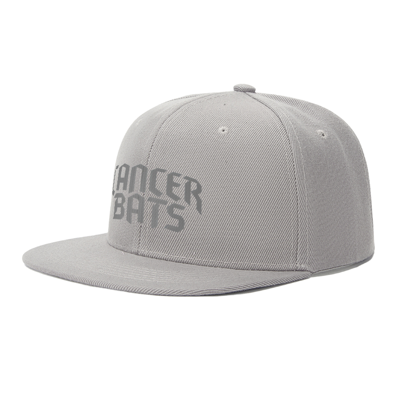 Flat Brim Baseball Cap Cancer Bats Logo Print Streetwear Underground Skate Brand for Basketball Court Urban Streets Skatepark Fit for Skaters Rappers Streetwear Enthusiasts