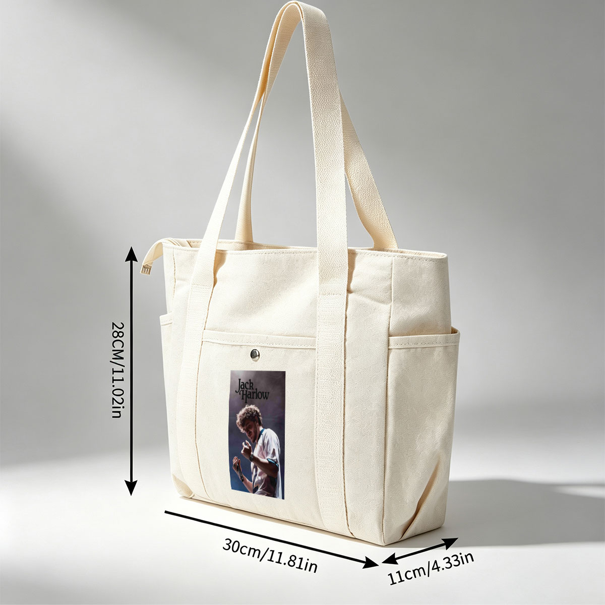 Jack Harlow Performing on Stage with Microphone and Dynamic Gesture - Multi-pocket bags