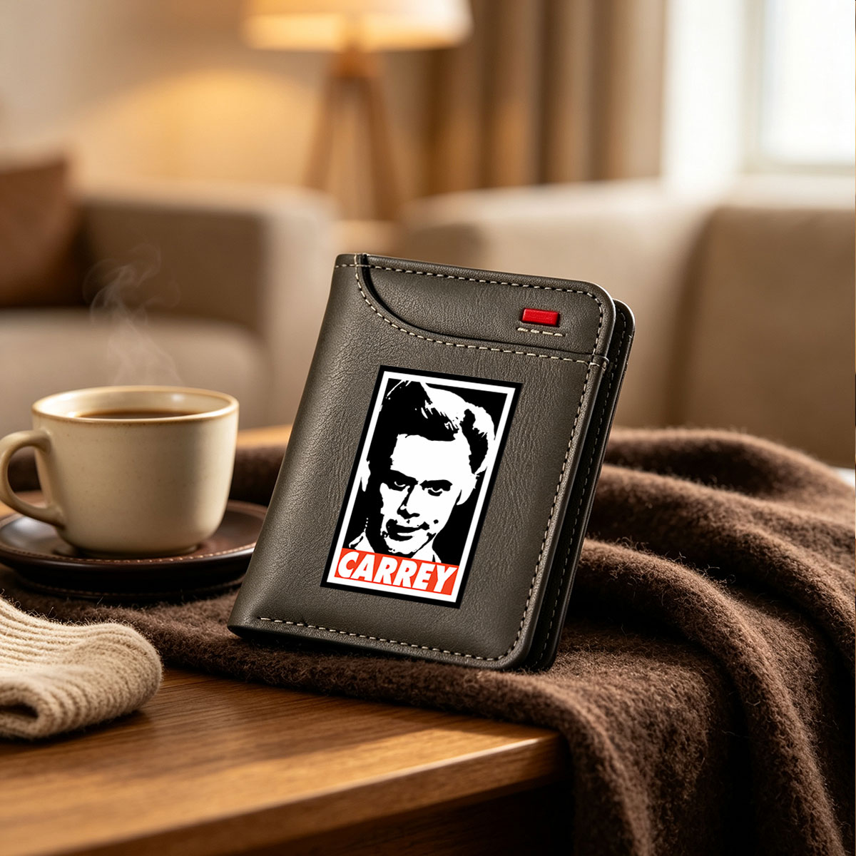 Carrey: A Stylized Portrait of the Actor - Vertical Style Wallet