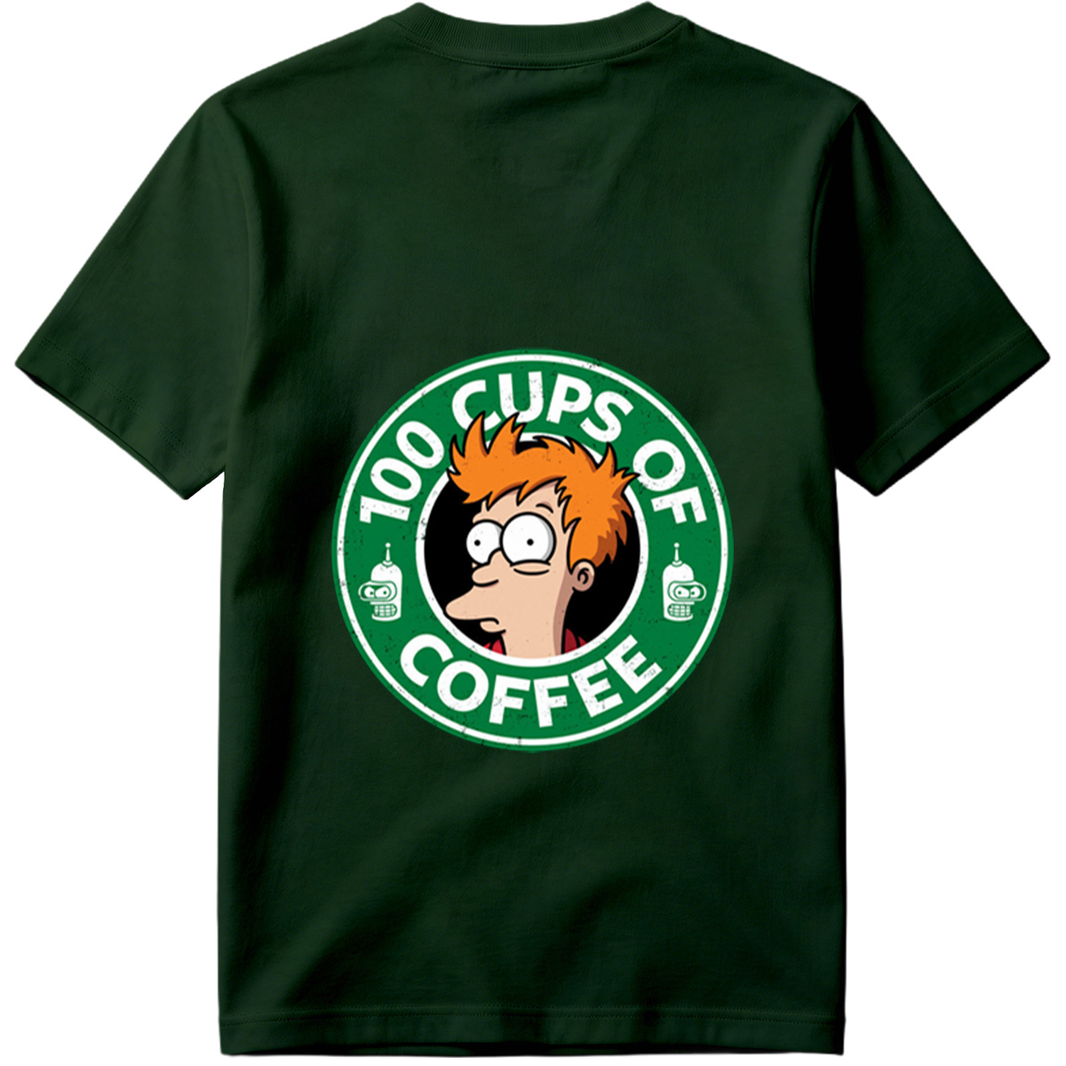 Futurama: Fry and Bender - 100 Cups of Coffee - Tee