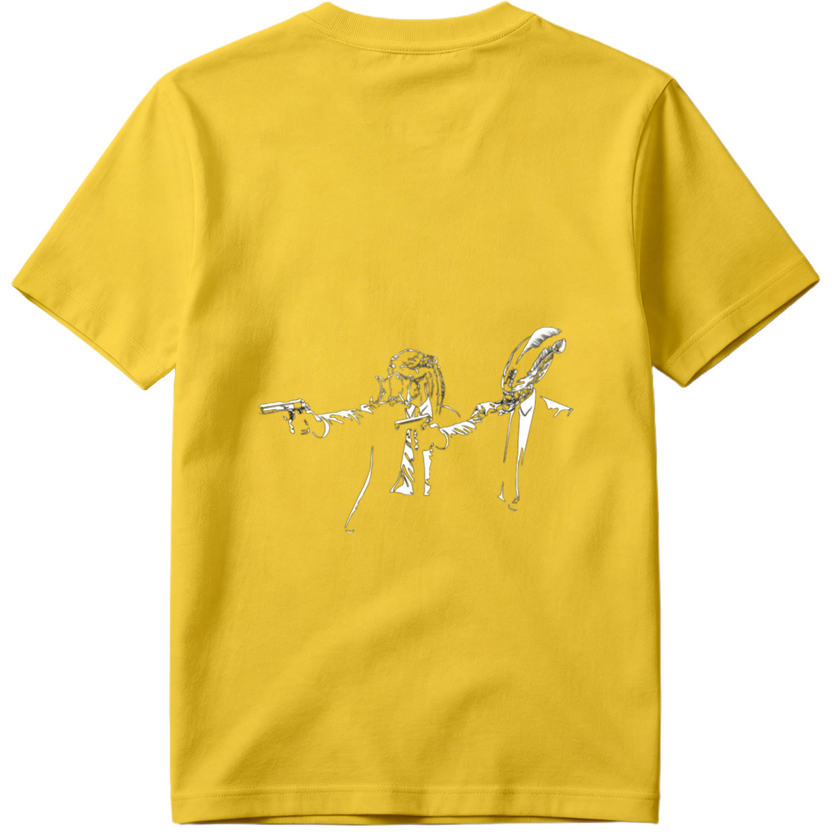 Predator and Alien in Suits with Guns - Tee