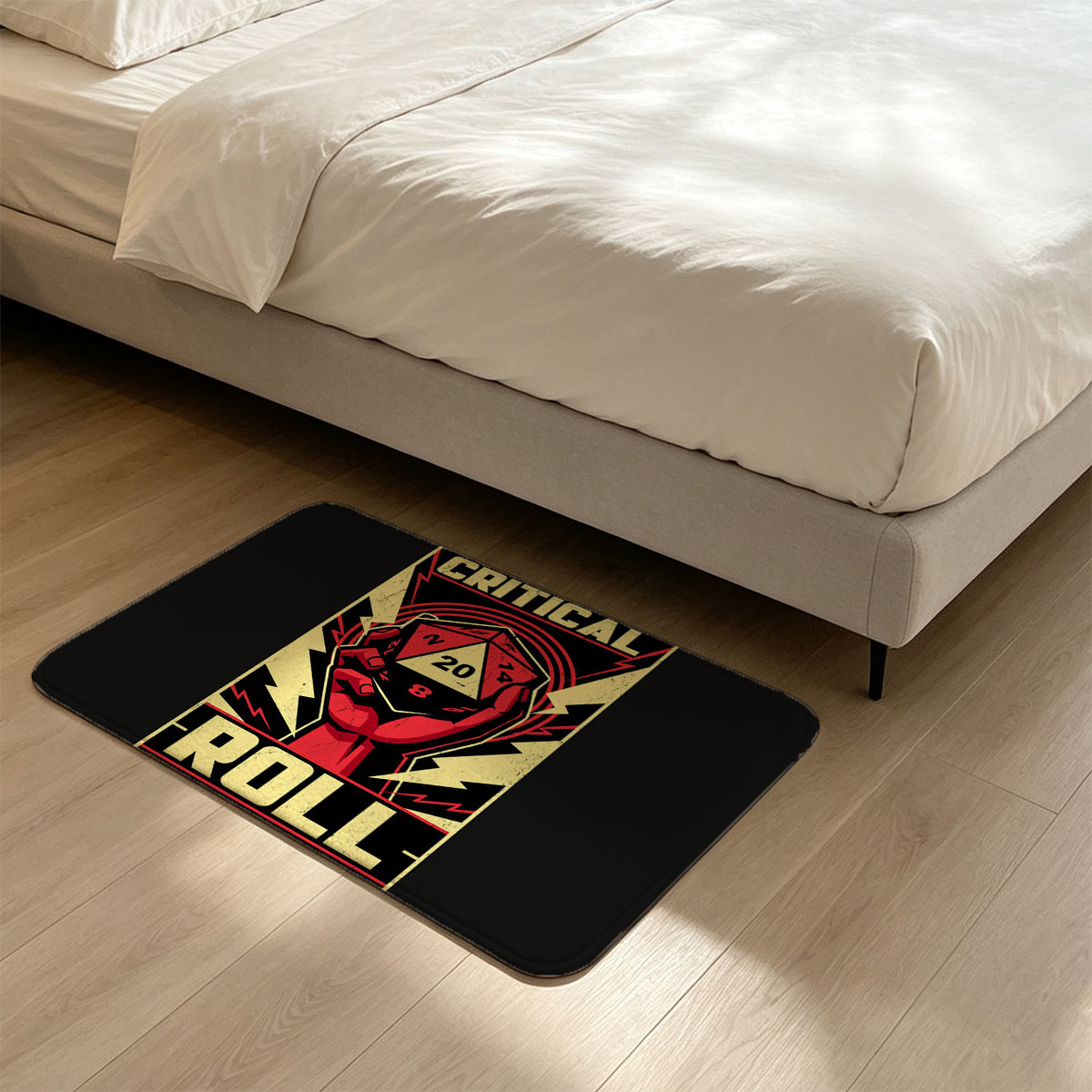 Critical Roll: D20 Dice Hand Poster - Flannel floor mat