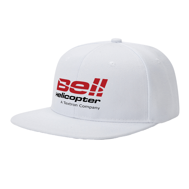 Flat Brim Baseball Cap Bell Helicopter Logo Print Streetwear Underground Skate Style Basketball Court Skate Park Urban Lifestyle for Skaters Rappers Streetwear Enthusiasts