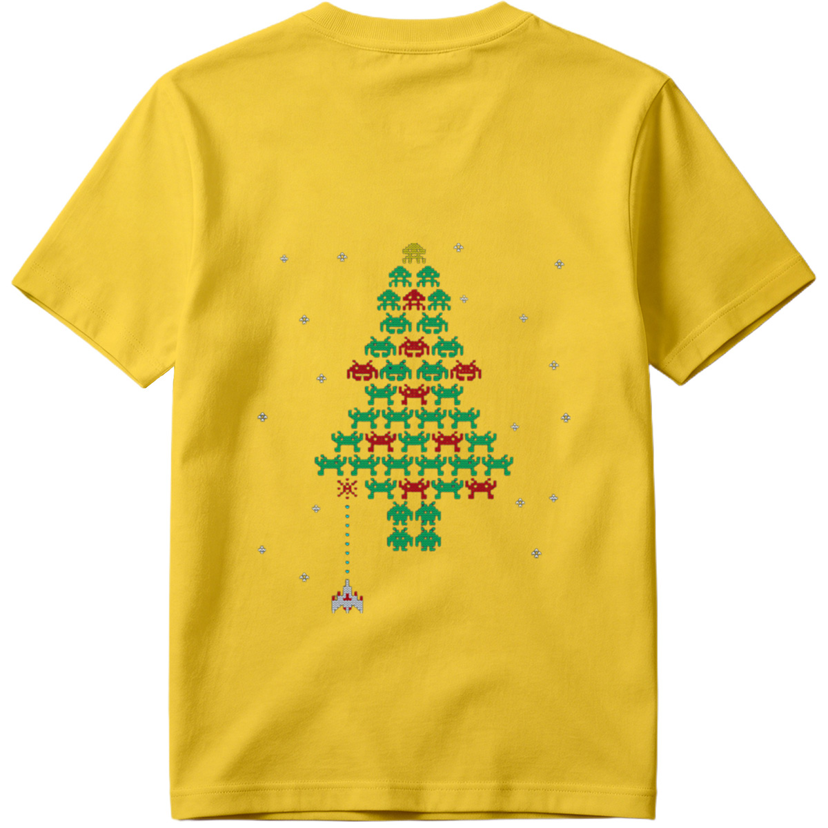 Space Invaders Christmas Tree - Tee