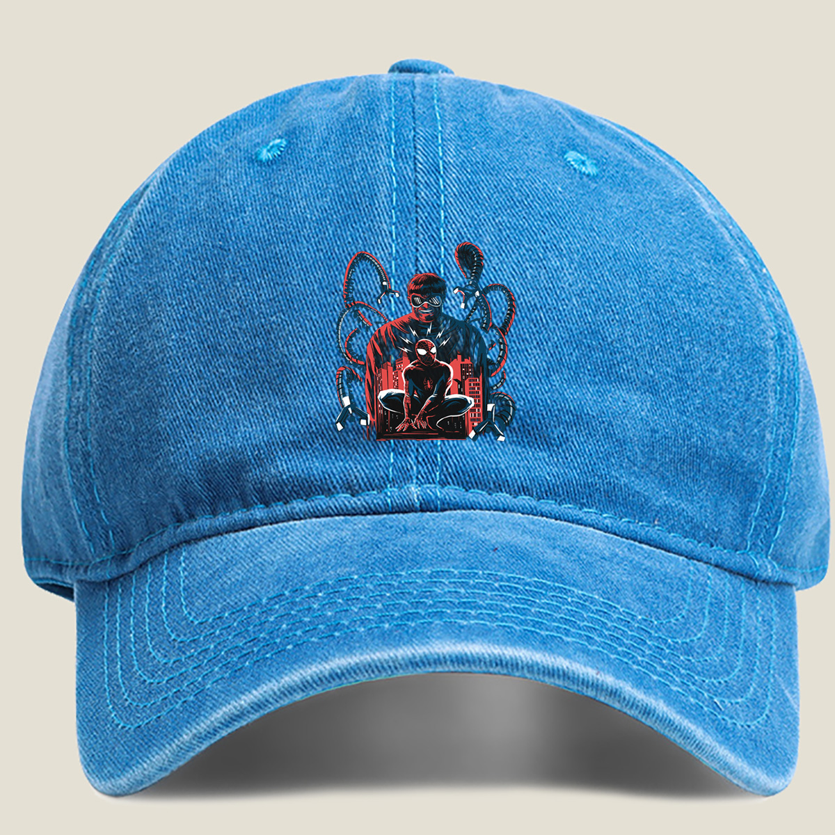 Spider-Man vs. Doctor Octopus - Washed Denim - Baseball Cap