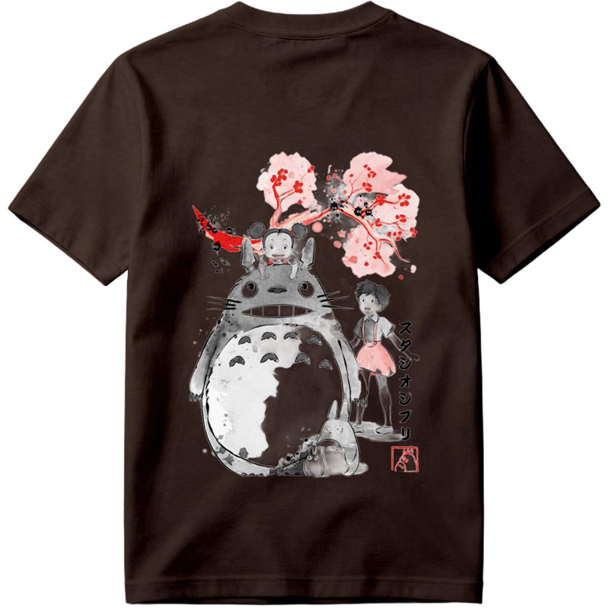 Totoro, Mei, and Satsuki from Studio Ghibli - Tee