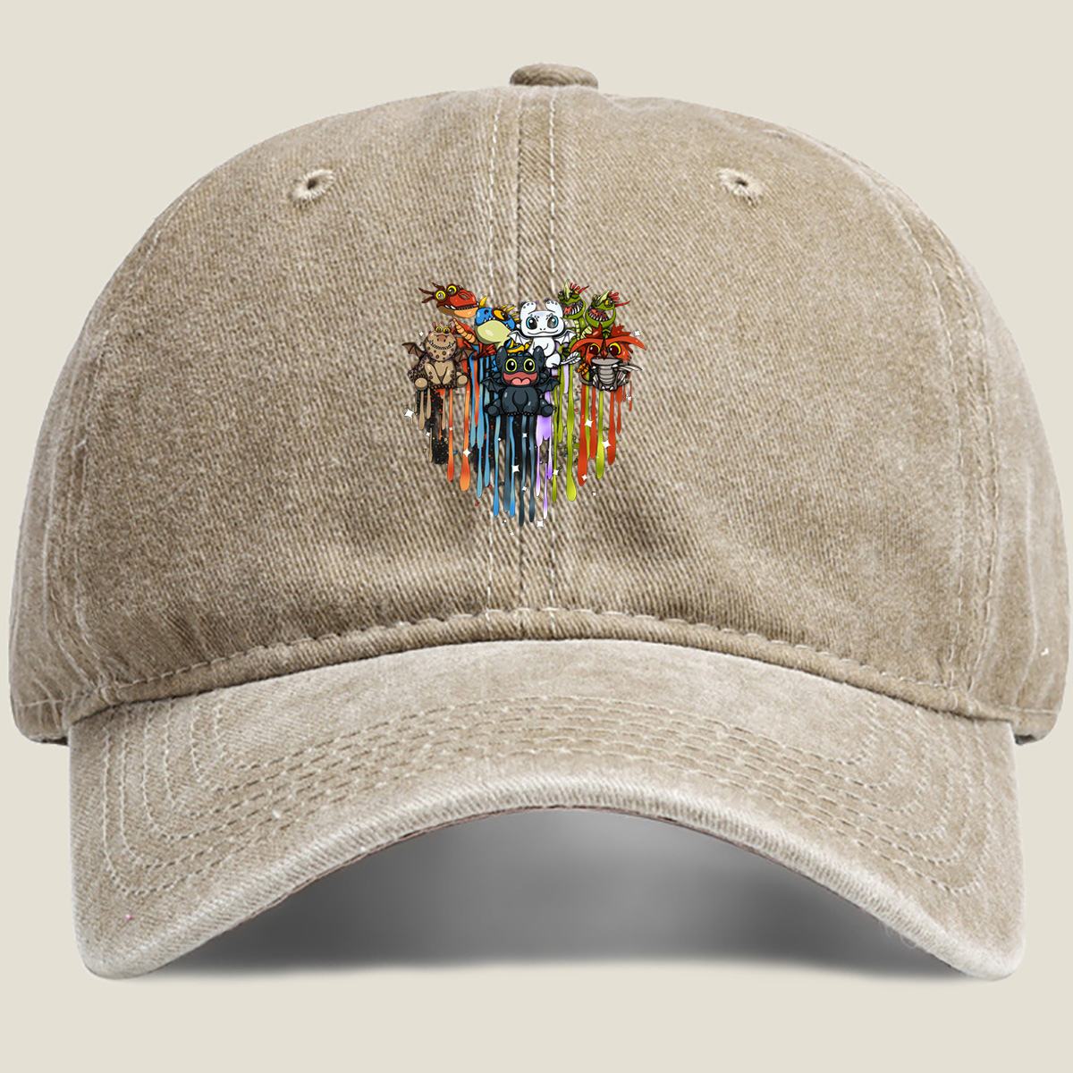 How to Train Your Dragon: Toothless and Friends - Washed Denim - Baseball Cap