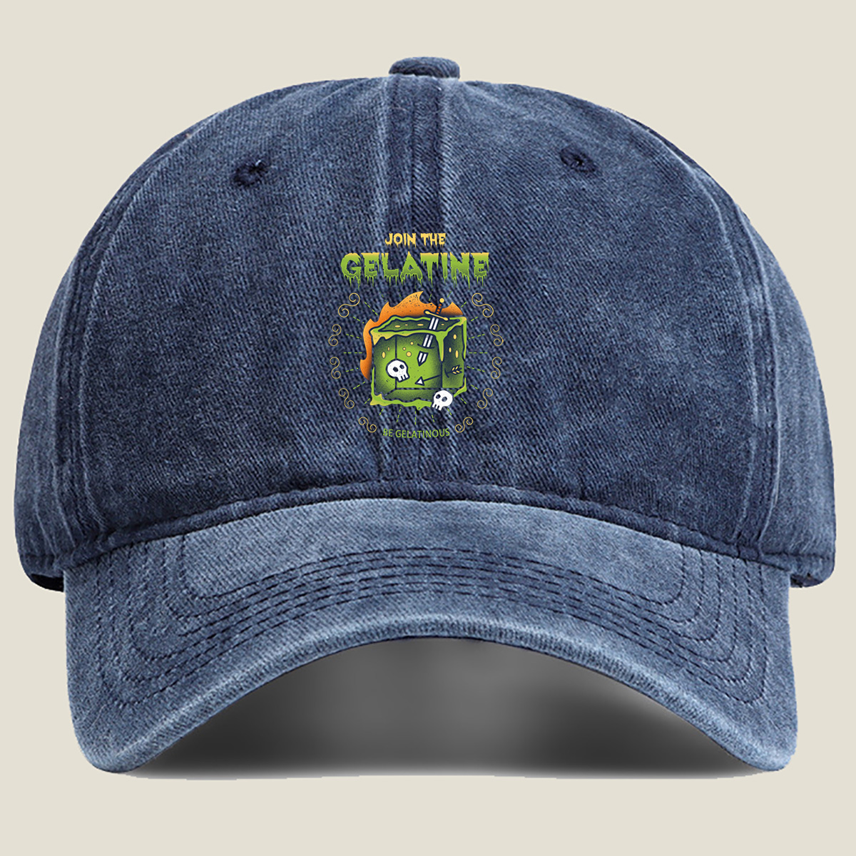 Join the Gelatine: Be Gelatinous - Washed Denim - Baseball Cap