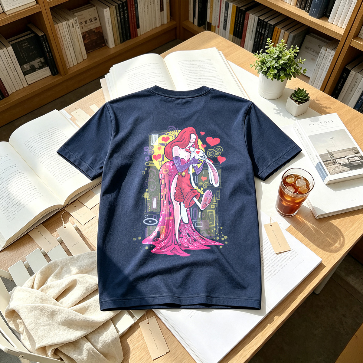 Lucky Luke: Red Haired Woman and White Rabbit - Tee
