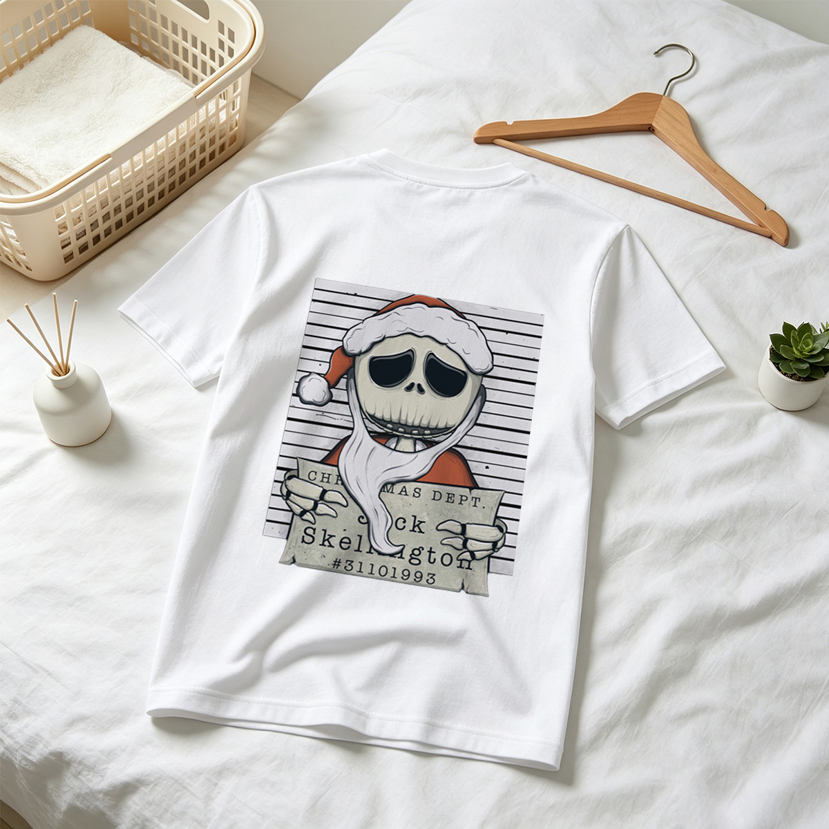 Jack Skellington Christmas Dept Mugshot - Tee
