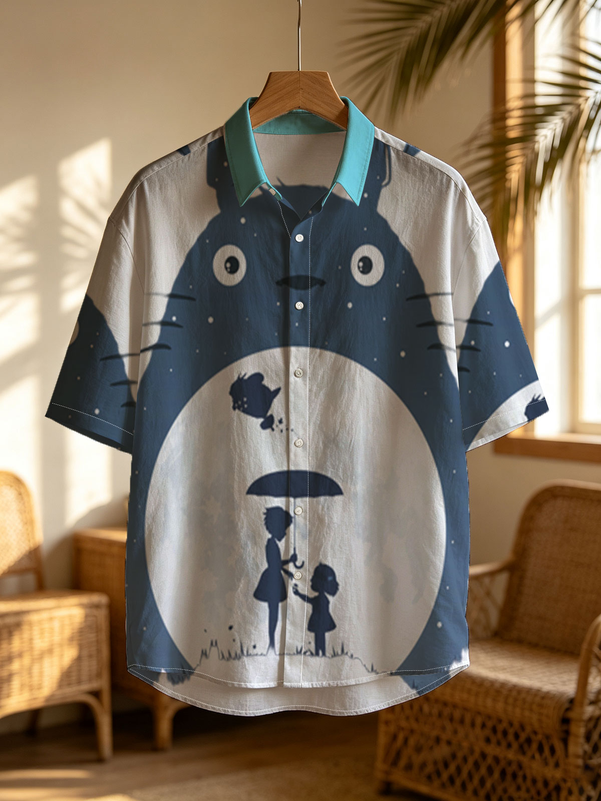 Totoro, Satsuki, and Mei under the Moonlight -  Shirt