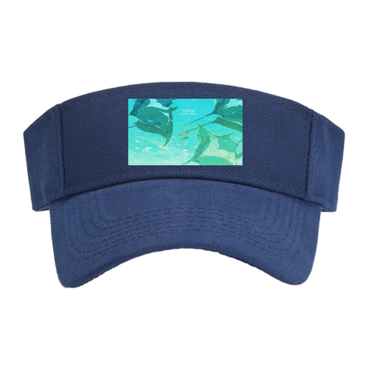 Manta Rays Gliding in Turquoise Waters -  Visor cap