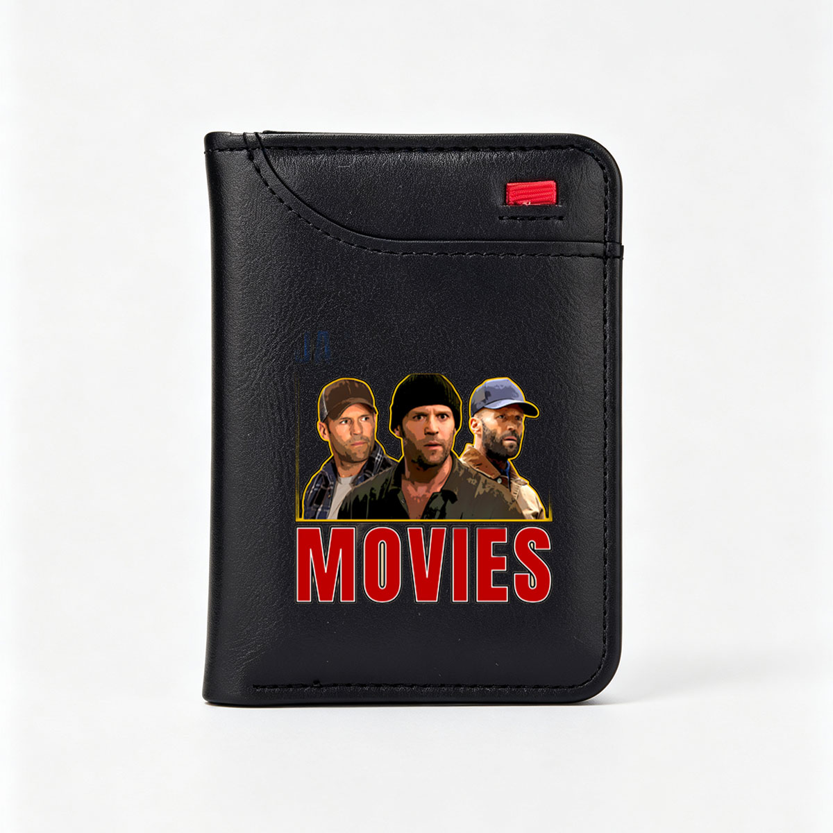 Jason Statham, Dwayne Johnson, and Mark Wahlberg in Action Movies - Vertical Style Wallet