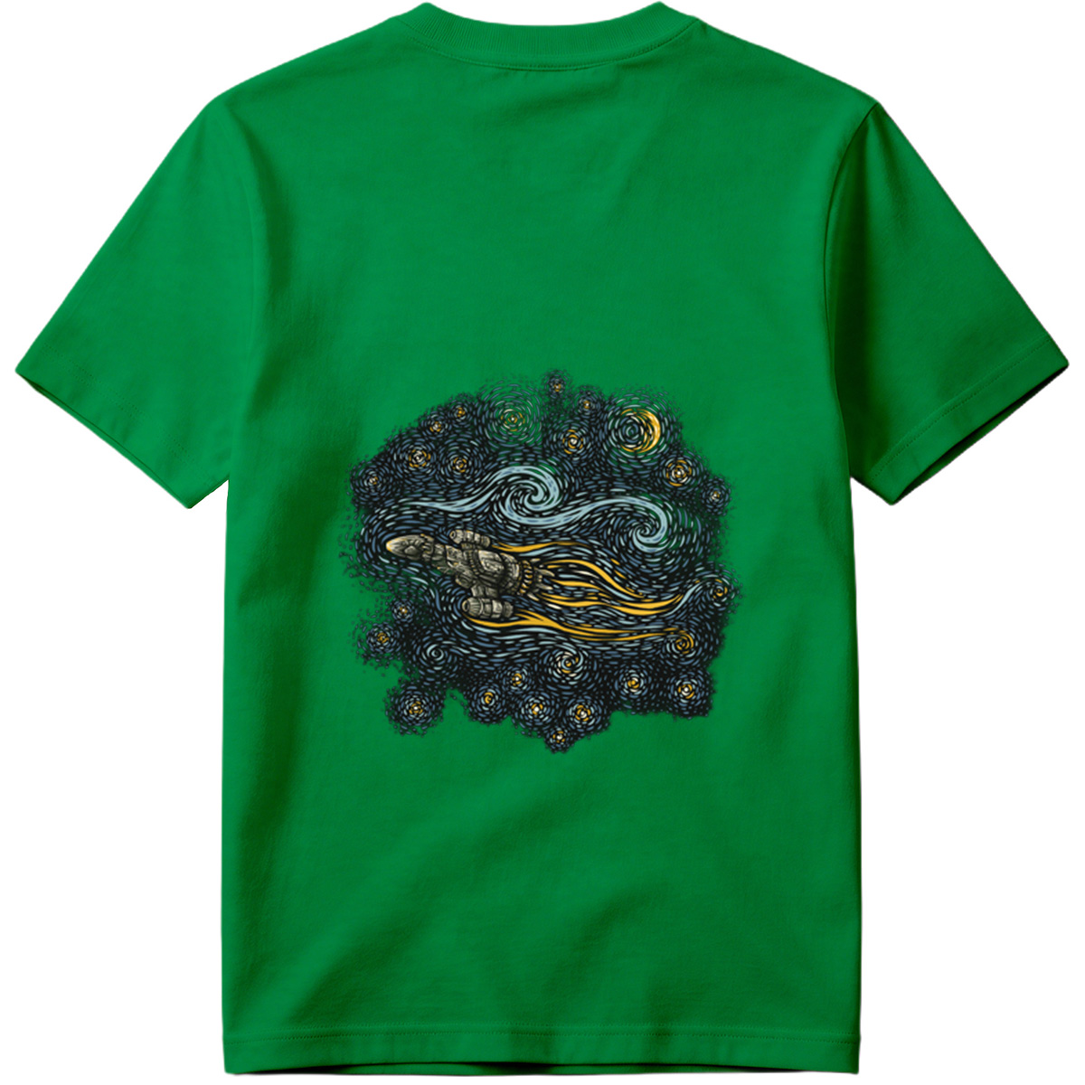 Cyberpunk Hand in Starry Night - Tee